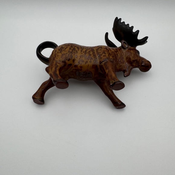 Vintage Eddie Bauer Brown Cermaic Rustic Cabin Moose Creamer - Picture 4 of 8